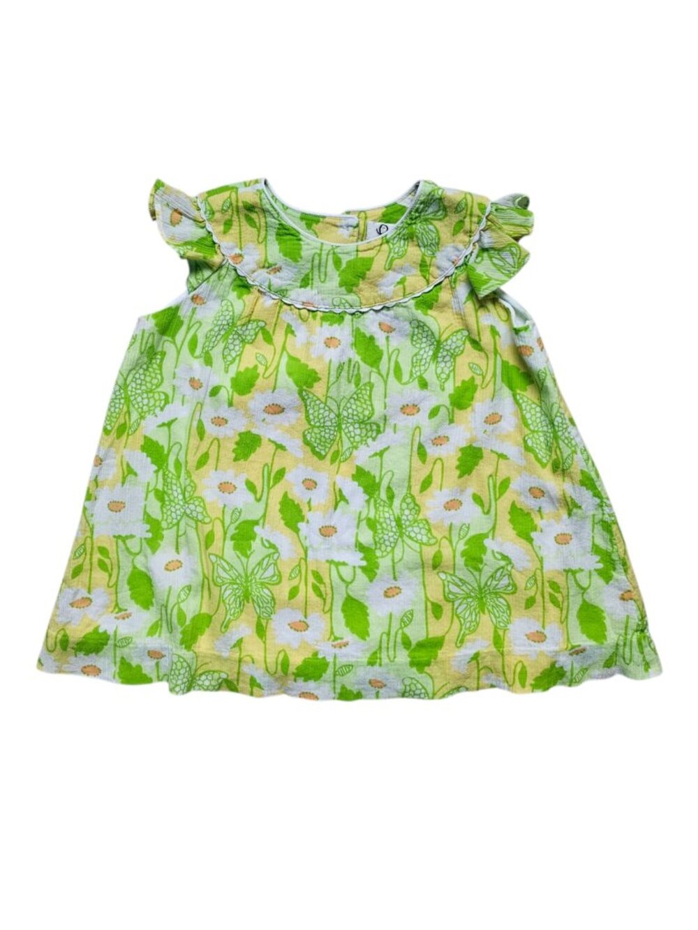 Lilly Pulitzer butterfly and floral printed dress . size 18 / 24 mos